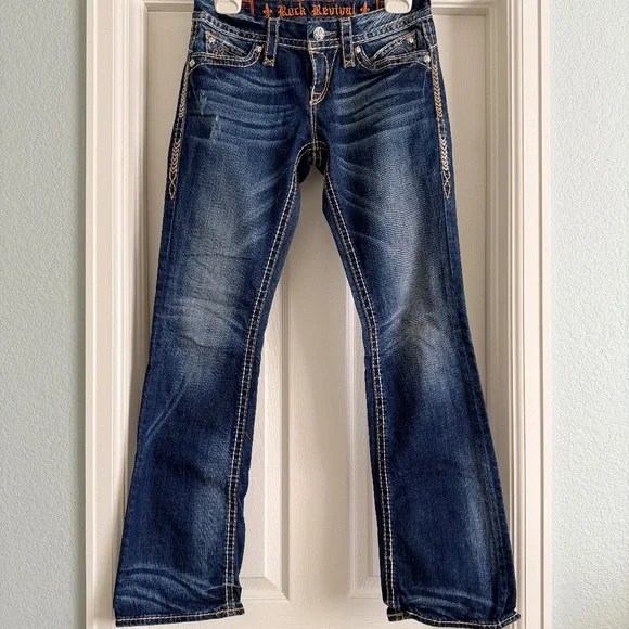 Rock Revival Anja boot cut jeans 26 Y2K - Picture 1 of 9